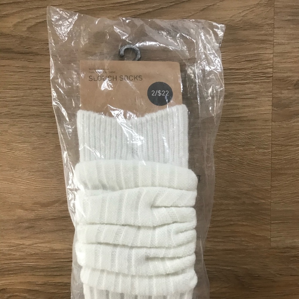 Cream Slouch Socks High Urban Outfitters